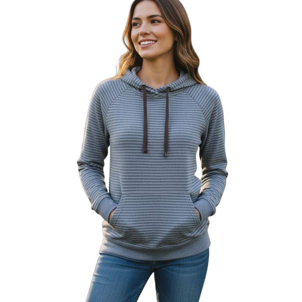 MOSSIMO BLUE STRIPE HOODIE SZ.S EUC.